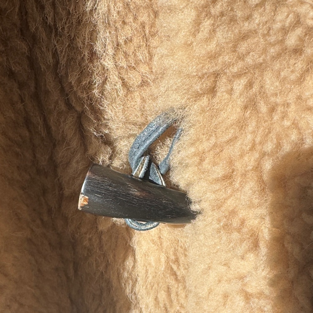 Authentic Tan Shearling Reversible Jacket - image 4